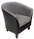 Jumbo Cord Fabric Leather Tub Chair Sofa Armchair For Dining Room Living Office