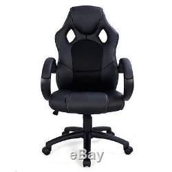 K&Co LUXURY EXECUTIVE OFFICE CHAIR RACING CAR COMPUTER RECLINING GAMING LEATHER