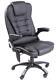 Kidzmotion Black Leather High Back Reclining Office Chair With Massage And Heat