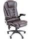 Kidzmotion Brown Leather High Back Reclining Office Chair With Massage And Heat