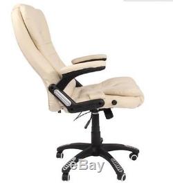 Kidzmotion leather high back reclining office / desk chair with massage and heat