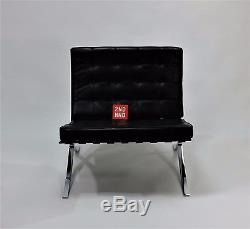 Knoll BARCELONA Original Black Leather Chair