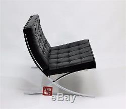 Knoll BARCELONA Original Black Leather Chair