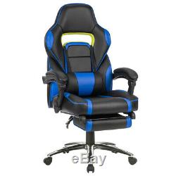 LANGRIA Gaming Racing Chair Office Executive Recliner Adjustable Faux Leather UK