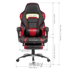 LANGRIA RECLINING SPORTS RACING GAMING OFFICE DESK PC CAR LEATHER CHAIR Cushion