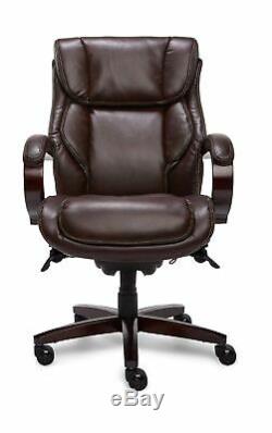 La-Z-Boy Bellamy Executive Bonded Leather Office Chair Coffee (Brown)