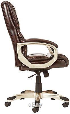 La-Z-Boy Big And Tall Leather Executive Office Chair With Wheels on Sale Brown