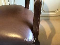 Laura Ashley Franklin Wood & Leather Office Chair