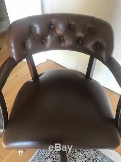 Laura Ashley Leather Office Chair