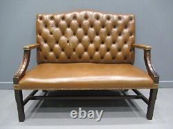 Leather Chesterfield Sofa Hall Seat Rare Library Seat Office Seat One Of TheBest