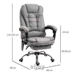 Leather Look 6 Point Massage Office Chair Executive Desk Adjustable Ergonomic UK