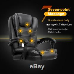 Leather Massage Computer Chair Office Gaming Chair Swivel 360 Recliner Sofa UK