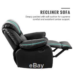 Leather Recliner Armchair Sofa Extremely Comfortable Home/office Lounge Chair