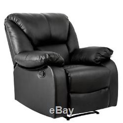 Leather Recliner Armchair Sofa Extremely Comfortable Home/office Lounge Chair