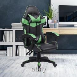 Leather Recliner Computer Gaming Office Chair Green