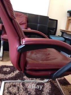Leather Reclining Office Chair 5 X Set