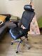 Leather Seat Mesh Back Office Chair, Similar To Herman Miller