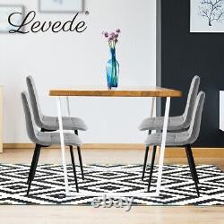 Levede Dining Chair Chairs Set of 4Faux Leather Kitchen Home Office Family Room