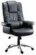 Lombard Luxury Gull Wing Large Leather Executive Office Swivel Computer Chair