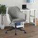 Luxurious Cushion Pu Leather Swivel Chair Computer Desk Chair For Home Office