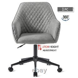 Luxurious Cushion PU Leather Swivel Chair Computer Desk Chair for Home Office