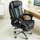 Luxury 360° Office Chair Gaming Swivel Recliner Pu Leather Executive Footrest Uk