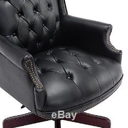 Luxury Executive Antique Manager Directors Chesterfield Office Chair PU Leather