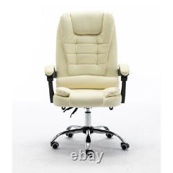 Luxury Executive Computer Chair Office Gaming Swivel Recliner PULeather UK Stock