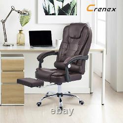Luxury Executive Computer Office Desk Gaming Chair Swivel Recliner With Footrest