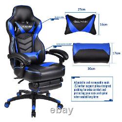 Luxury Executive Massage Gaming Chair Office Computer Desk Swivel Recliner PU
