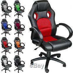Luxury Executive OFFICE CHAIR RACING CAR SEAT COMPUTER RECLINING