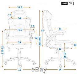 Luxury Executive Racing Gaming Office Chair Rock Lift Swivel Computer Desk Chair