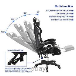 Luxury Executive Racing Gaming Swivel Recliner Computer Office Chair PU Leather