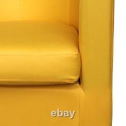 Luxury Faux Leather Tub Chair Armchair Sofa Seat For Dining Living Room Office