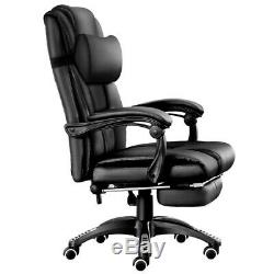 Luxury Gaming Home Office Chair Recliner Leather Swivel Computer Desk Chair