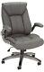 Luxury High Back Executive Office Chair Home Swivel Pu Leather Chair, Grey