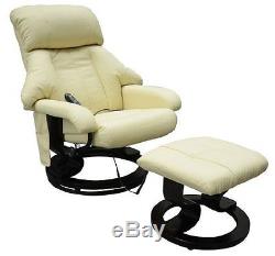 Luxury Leather Electric Massage Chair With Foot Stool Sofa Office Gaming Chair