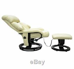 Luxury Leather Electric Massage Chair With Foot Stool Sofa Office Gaming Chair