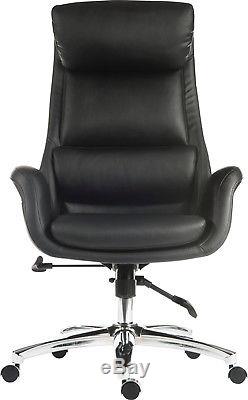Luxury Leather Executive Chair Large Reclining Desk Chairs with Lumbar Support