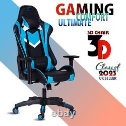 Luxury Leather Office Chair Massage Computer Gaming Swivel Recliner Executive