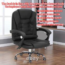 Luxury Leather Office Massage Chairs Computer Gaming Swivel Recliner Executive