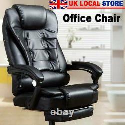 Luxury Massage Computer Chair Office Gaming Swivel Recliner Leather Executive