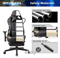 Luxury Massage Office Chair with Footrest Executive Gaming Seat PU Leather