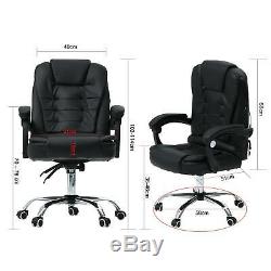 Luxury Office Computer Massage Chair Gaming Swivel Recliner Leather Executive 02