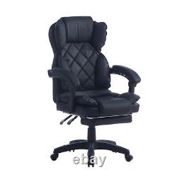 Luxury PU Leather Office Chair Computer Gaming Swivel Recliner Executive