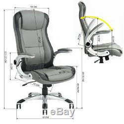 Luxury PU Leather Swivel Reclining Office Rocking Executive Computer Chairs