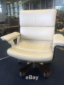 Luxury White Leather Office Chairs