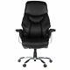 Luxury Thick Padded Executive Chair Real Leather High Backrest Prado Hjh Office