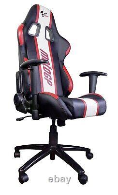MOTOGP TEAM CHAIR WITH ARMRESTS RED WHITE BLACK OFFICE (Ex-Display #040)