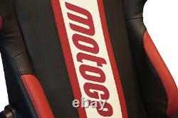 MOTOGP TEAM CHAIR WITH ARMRESTS RED WHITE BLACK OFFICE (Ex-Display #050)